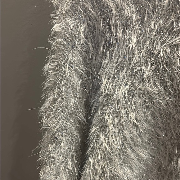 Urban outfitters cozy Fuzzy silver Sweater - Picture 2 of 5